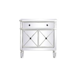 Willa Arlo Interiors Lela 2 Door Mirrored Accent Cabinet Reviews